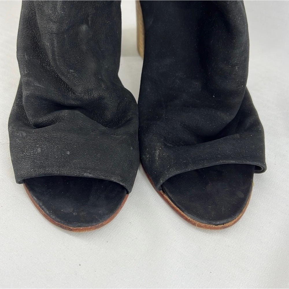 Free People Black Open-Toe Ankle Booties - Picture 3 of 10